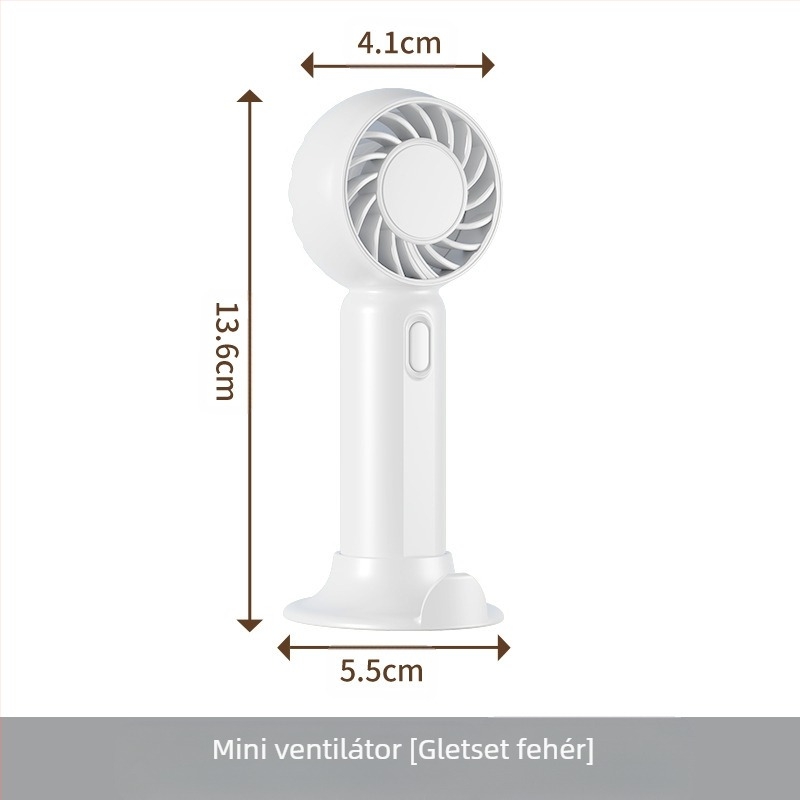 2026 Hordozható mini újratölthető kézi ventilátor párásító permettel, kültéri használatra, USB, 3 sebesség