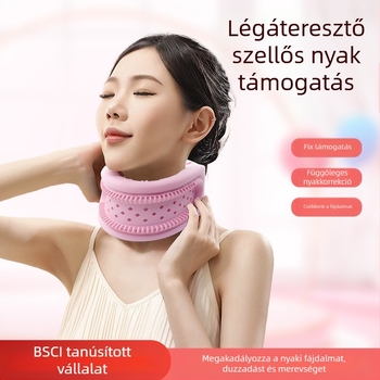 Nyakmerevítő – szilikonból, lélegző nyaki védelem, anti-hajlítás dizájn, otthoni használatra