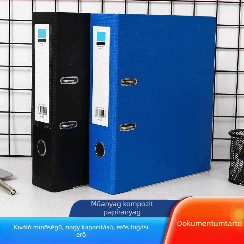 Kétszintes erős klipek dokumentumfájl kartonból, A4-es méretű, lemezvastagság 2,5 mm, Lidemei márka, modellek 502/512/201/612/511/553/554/611