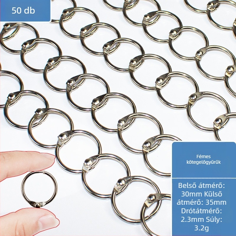 Fém könyvgyűrű kötő kiegészítő irodai kellék – Easy to apply