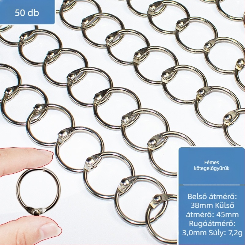 Fém könyvgyűrű kötő kiegészítő irodai kellék – Easy to apply