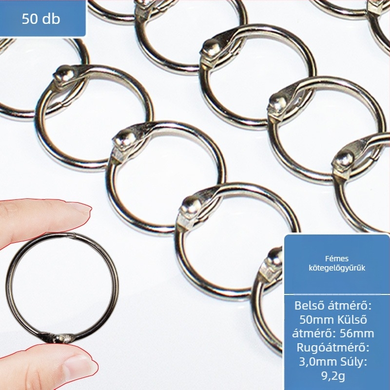 Fém könyvgyűrű kötő kiegészítő irodai kellék – Easy to apply