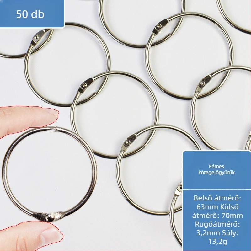 Fém könyvgyűrű kötő kiegészítő irodai kellék – Easy to apply