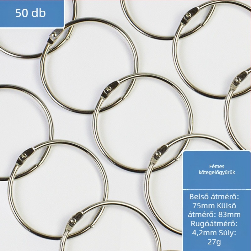 Fém könyvgyűrű kötő kiegészítő irodai kellék – Easy to apply