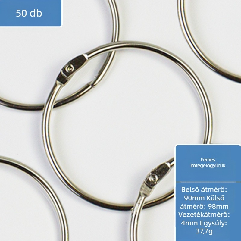 Fém könyvgyűrű kötő kiegészítő irodai kellék – Easy to apply