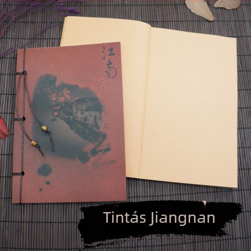 Suiyuefang Kézzel kötött notesz, 32K méret, 130×190 mm, 50–100 oldal, retro stílusú, kínai festészeti sorozat Peony motívummal