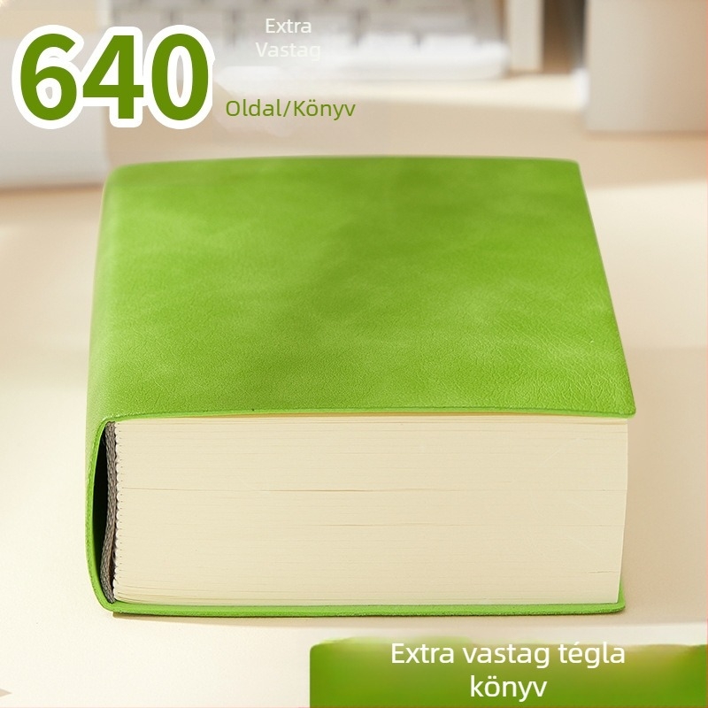 Notebook Longe/Langjie PU borítóval, vonalas kötés, Dowling papír 80 g/m², 640 oldal, üzleti iroda stílus