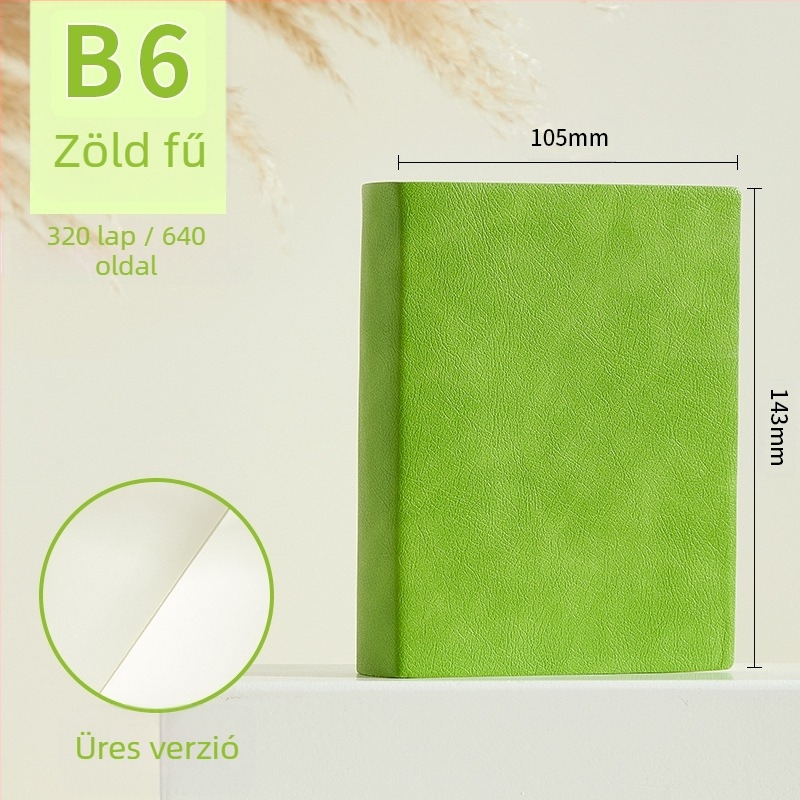 Notebook Longe/Langjie PU borítóval, vonalas kötés, Dowling papír 80 g/m², 640 oldal, üzleti iroda stílus