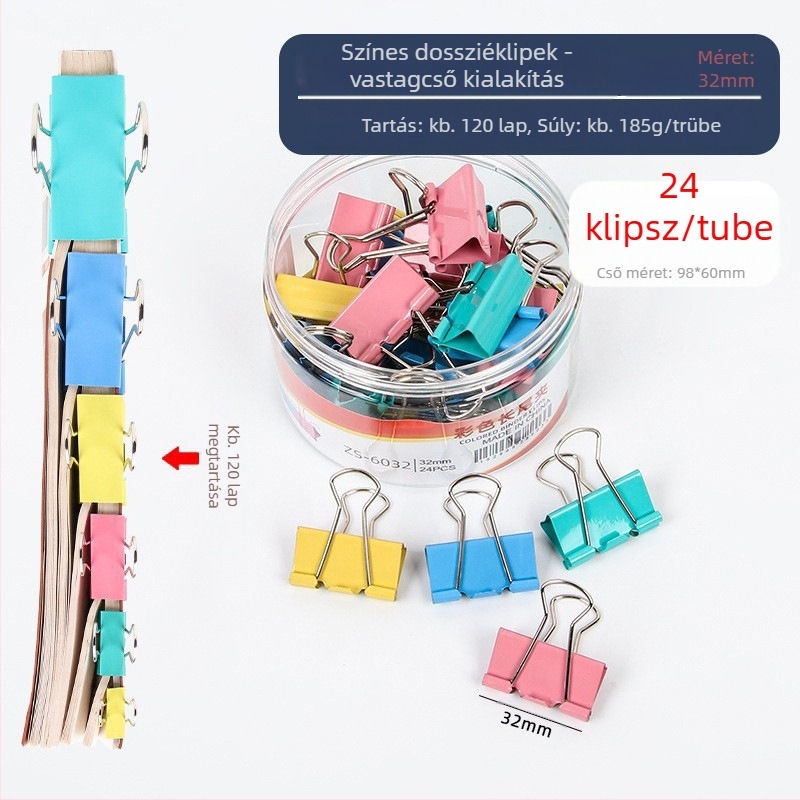 Alive Fém Hosszú Farok Klip – Iroda Klip, Csomagolás: Vastag Tekercs / Vékony Cső