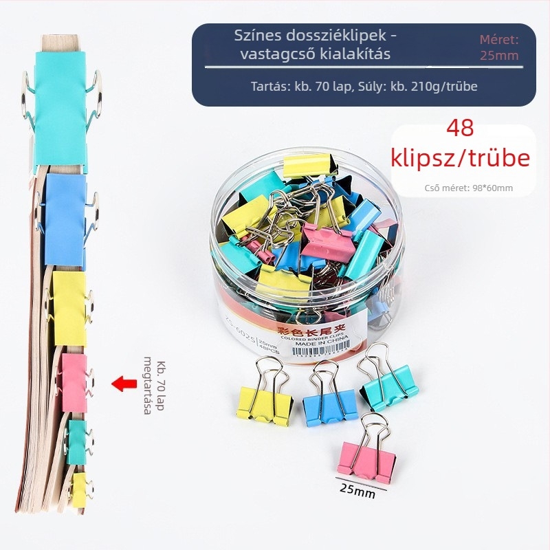 Alive Fém Hosszú Farok Klip – Iroda Klip, Csomagolás: Vastag Tekercs / Vékony Cső