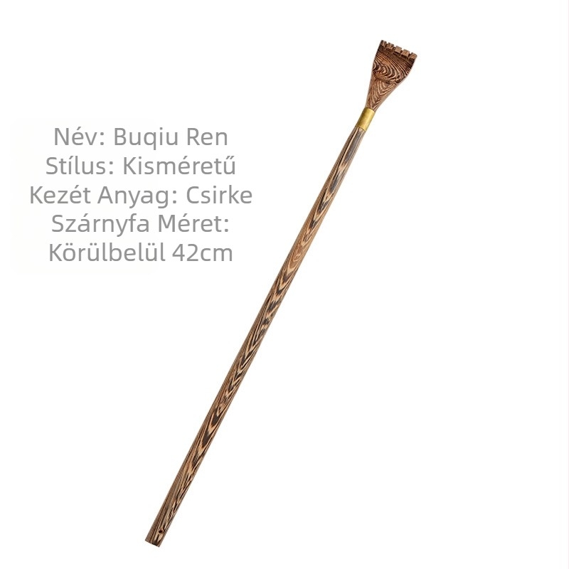 Hosszú nyélű fa hátkaparó