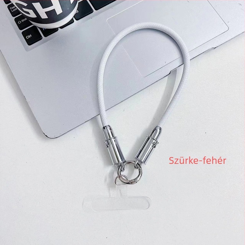 Karkötővel ellátott adatkábel Apple és Android készülékekhez, fém csattal, hordozható kialakítás, gyors töltés