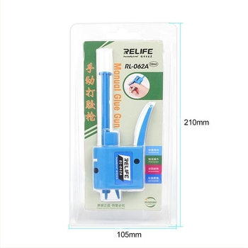 RL-062A injekciós patron emelő ragasztópisztolyhoz, tolókar, kapacitás 10cc/30cc