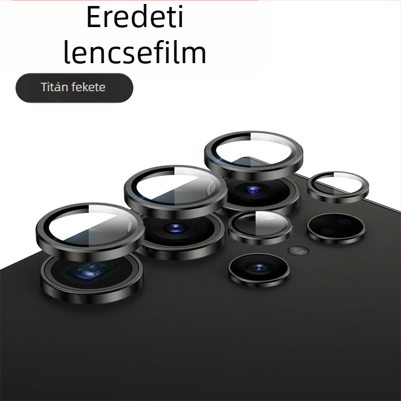 Samsung Galaxy S24/S24 Ultra/S24+ kameraobjektív védőfólia láthatatlan dizájnnal – edzett üveg, lencsefilm, ujjlenyomat-mentes