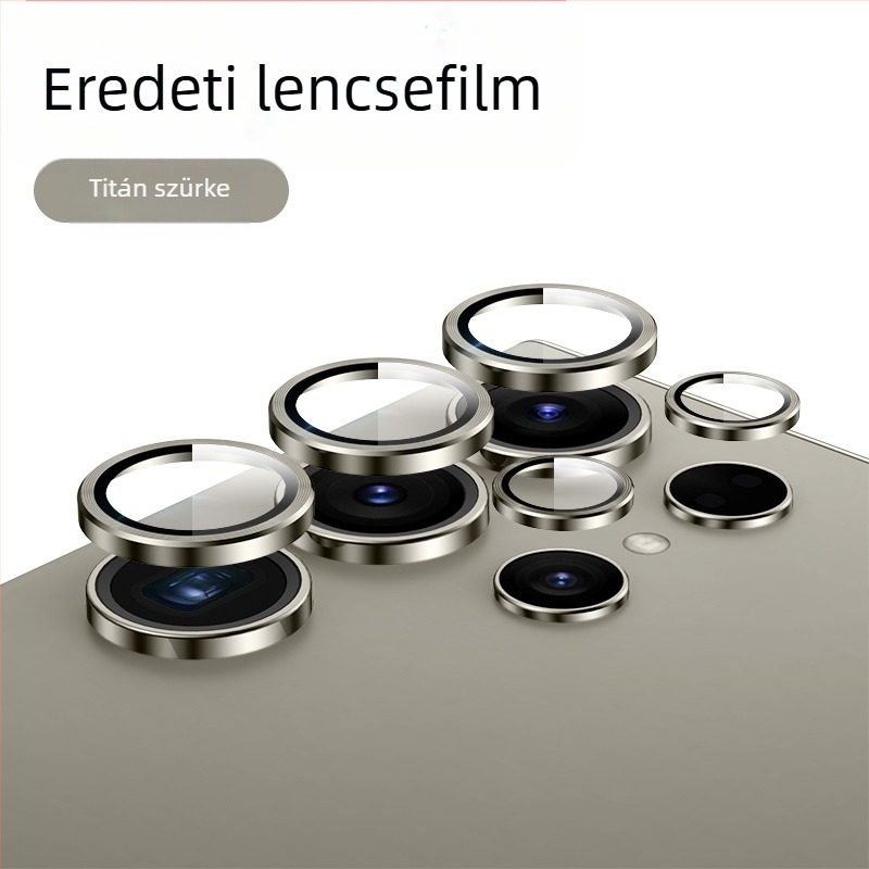 Samsung Galaxy S24/S24 Ultra/S24+ kameraobjektív védőfólia láthatatlan dizájnnal – edzett üveg, lencsefilm, ujjlenyomat-mentes