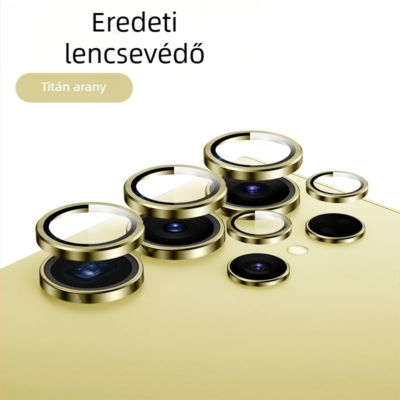 Samsung Galaxy S24/S24 Ultra/S24+ kameraobjektív védőfólia láthatatlan dizájnnal – edzett üveg, lencsefilm, ujjlenyomat-mentes