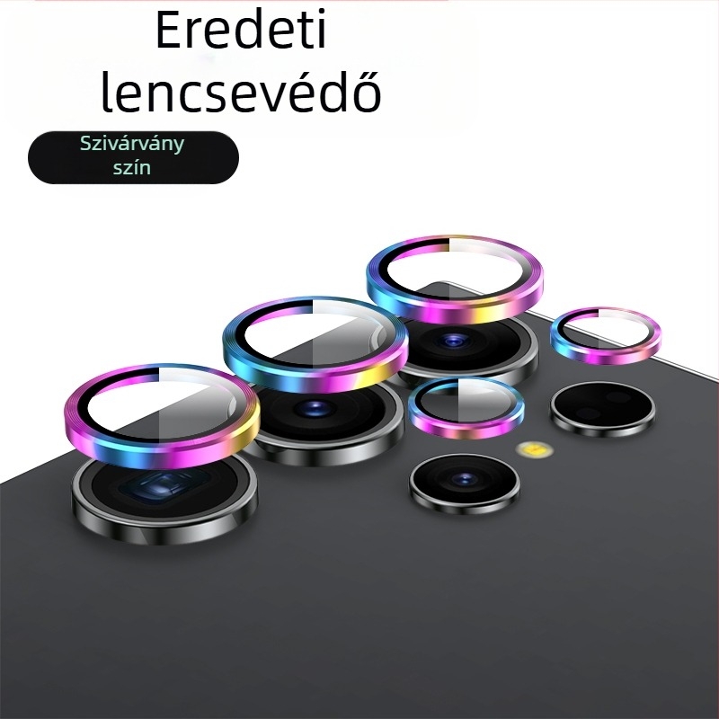 Samsung Galaxy S24/S24 Ultra/S24+ kameraobjektív védőfólia láthatatlan dizájnnal – edzett üveg, lencsefilm, ujjlenyomat-mentes