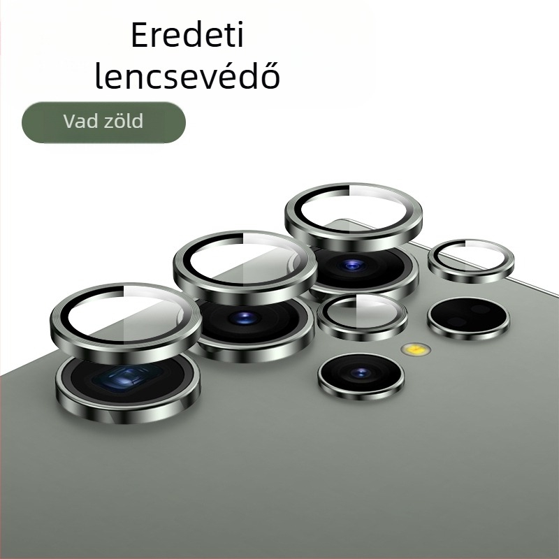 Samsung Galaxy S24/S24 Ultra/S24+ kameraobjektív védőfólia láthatatlan dizájnnal – edzett üveg, lencsefilm, ujjlenyomat-mentes
