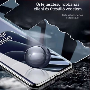 OnePlus Ace3 Pro Elülső kijelzővédő fólia - Hidrogel/puha film, anti-ujjlenyomat, kompatibilis OnePlus