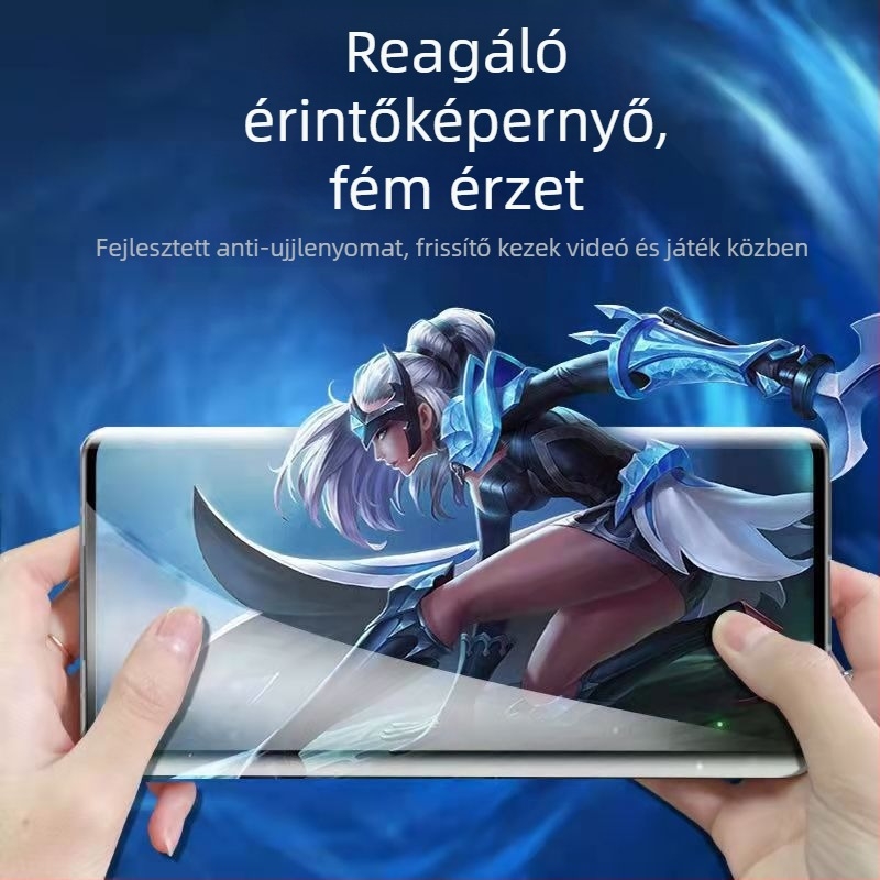 OnePlus Ace3 Pro Elülső kijelzővédő fólia - Hidrogel/puha film, anti-ujjlenyomat, kompatibilis OnePlus