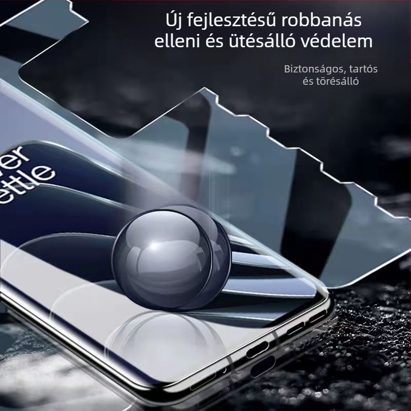 OnePlus Ace3 Pro Elülső kijelzővédő fólia - Hidrogel/puha film, anti-ujjlenyomat, kompatibilis OnePlus