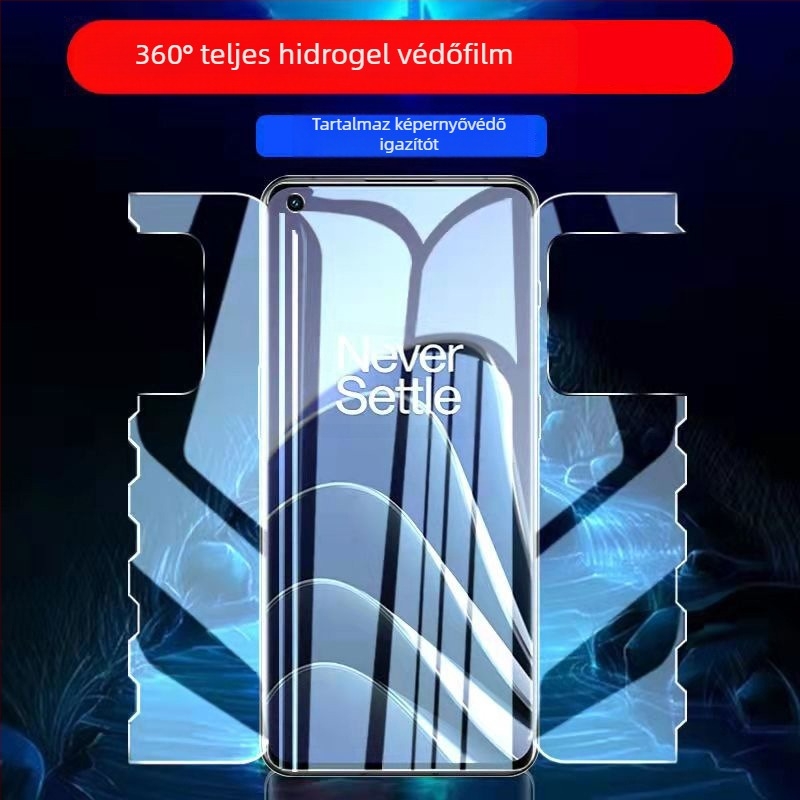 OnePlus Ace3 Pro Elülső kijelzővédő fólia - Hidrogel/puha film, anti-ujjlenyomat, kompatibilis OnePlus