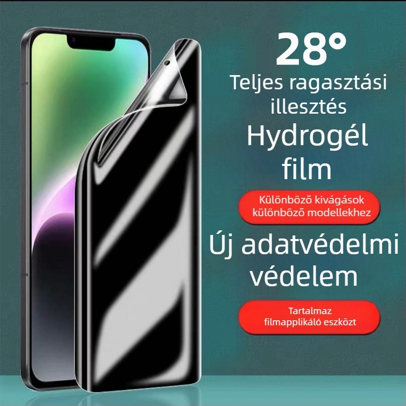 OnePlus Ace3 Pro Elülső kijelzővédő fólia - Hidrogel/puha film, anti-ujjlenyomat, kompatibilis OnePlus