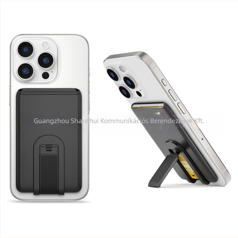 Szilikon telefonkártyatartó állvánnyal - uniszex, forróprés, kártyatartó zseb