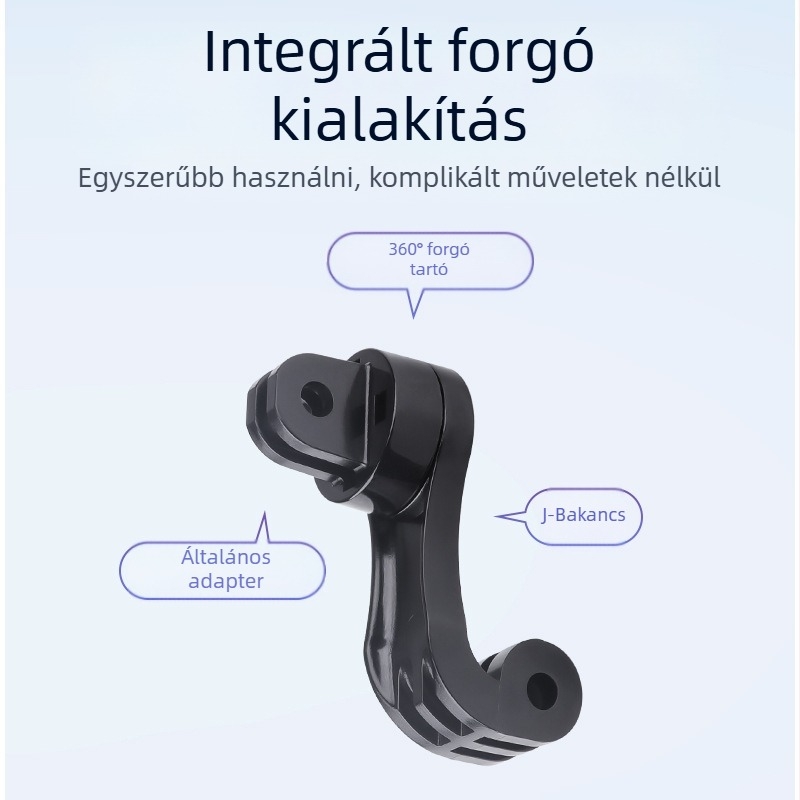 GoPro mellkas- és nyakhoz való adapter 360°-os forgással, felvételhez függőleges és vízszintes, univerzális ABS