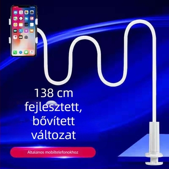 Telefonállvány spirális dizájnnal – asztali és éjjeliszekrénnyel illeszkedő, kihúzható tartó, műanyag, általános modell
