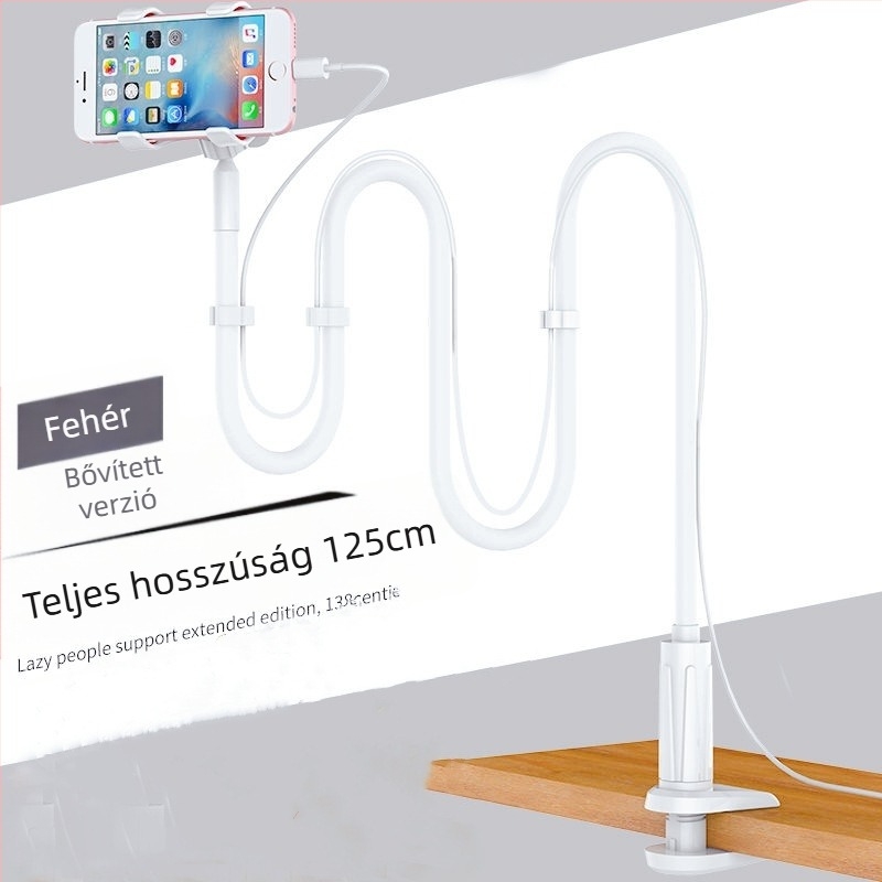 Telefonállvány spirális dizájnnal – asztali és éjjeliszekrénnyel illeszkedő, kihúzható tartó, műanyag, általános modell