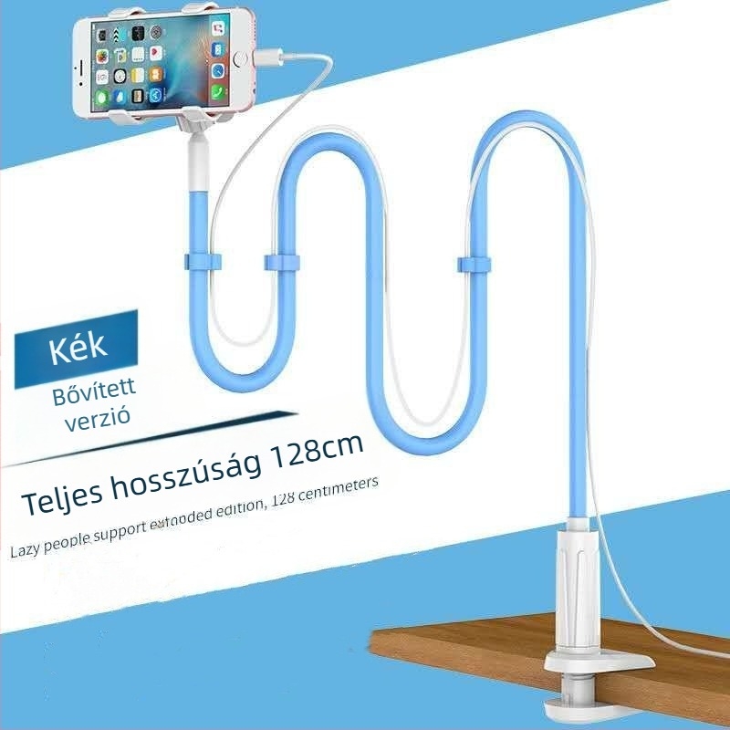 Telefonállvány spirális dizájnnal – asztali és éjjeliszekrénnyel illeszkedő, kihúzható tartó, műanyag, általános modell