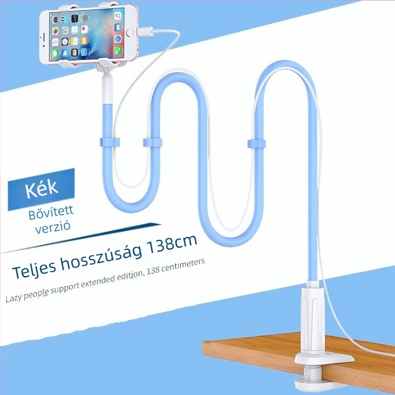 Telefonállvány spirális dizájnnal – asztali és éjjeliszekrénnyel illeszkedő, kihúzható tartó, műanyag, általános modell
