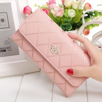 Női PU bőrből készült pénztárca, nagy kapacitású clutch-stílus, telefontartó és kártyatartó
