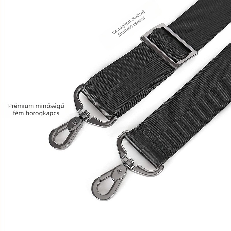 PIBAG Nylon vállpánt táskákhoz — Crossbody / laptop táska vállpánt, egyszínű modell, őszi 2023 szezon