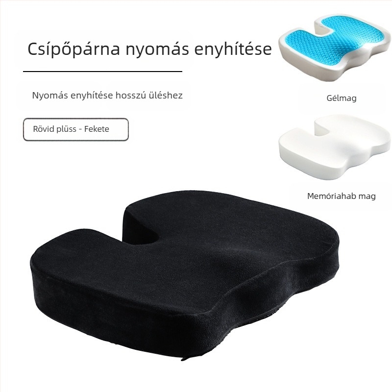 Memóriahabos ülőpárna autóhoz és irodába, logóval nyomtatva; lassú visszatérési párna a csípőnek