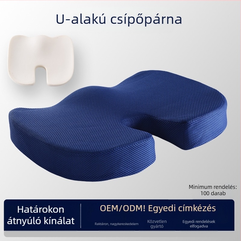 Lassú visszatérésű memóriahabos ülőpárna irodai és autóüléshez, zselés ülőpárna, terhességi támogatás
