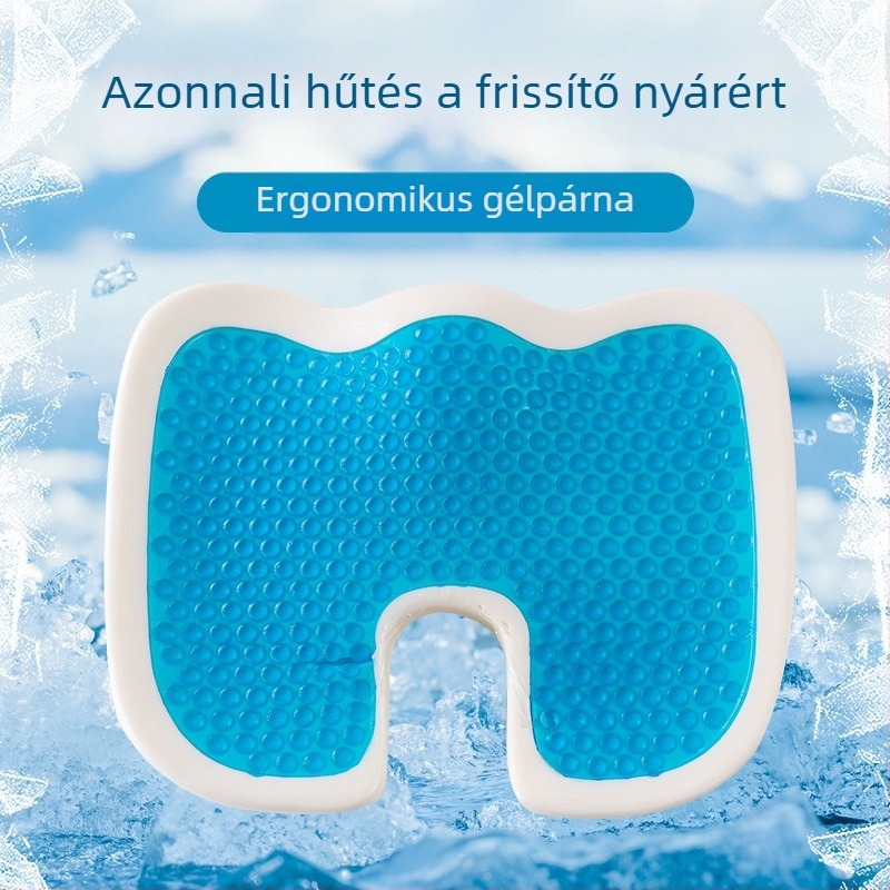Lassú visszatérésű memóriahabos ülőpárna irodai és autóüléshez, zselés ülőpárna, terhességi támogatás