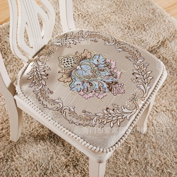 Jacquard Nordic étkezőszék párna, csúszásmentes, patkó alakú ülőpárna, vastagított hab, deréktámasz