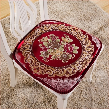 Jacquard Nordic étkezőszék párna, csúszásmentes, patkó alakú ülőpárna, vastagított hab, deréktámasz