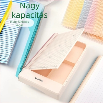 Kami KM-5620 Multifunkcionális hordozható kézi papírvágó, ABS, irodai és iskolai használatra