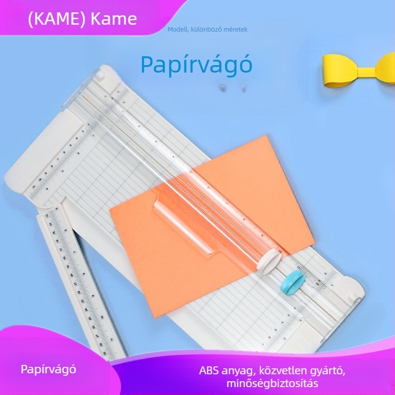 Kami KM-5620 Multifunkcionális hordozható kézi papírvágó, ABS, irodai és iskolai használatra