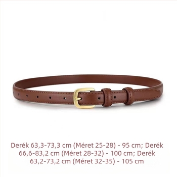 Női PU bőr öv, kis négyzet alakú csattal, ötvözet csattal, tűs zár, szélesség 2–4 cm, egyszerű, univerzális stílus