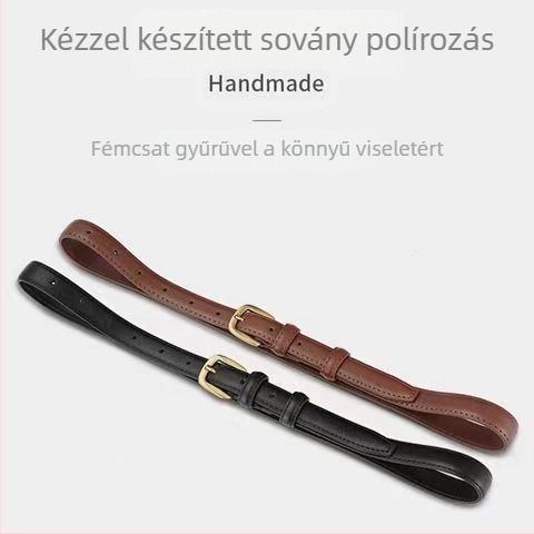 Női PU bőr öv, kis négyzet alakú csattal, ötvözet csattal, tűs zár, szélesség 2–4 cm, egyszerű, univerzális stílus