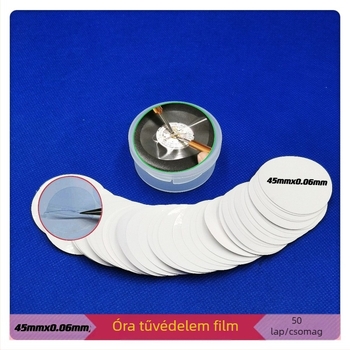 Zilan Óra Tűvédő Film Készlet, 50 Db Műanyag, Asztali Javító Eszközhöz, Nettó Tömeg 0,028