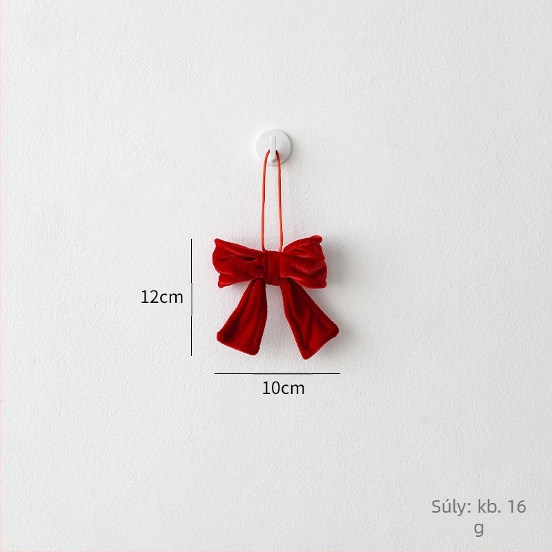3D Bowknot karácsonyi fa dísz - flanel anyag, Yifan márka, modern egyszerű stílus, karácsonyi dekoráció