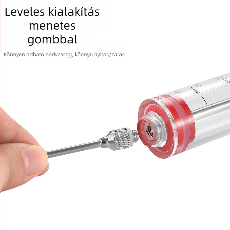 Hús marináló injektor 3 tűvel (rozsdamentes acél; márka Hong Xiansen; nyomtatott logó)