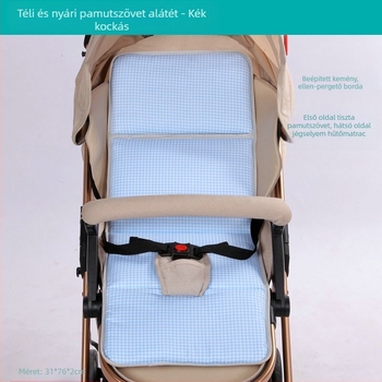 Babakocsira szóló ülés párna – pamut és jégselyem, Belshu, négy évszakos univerzális