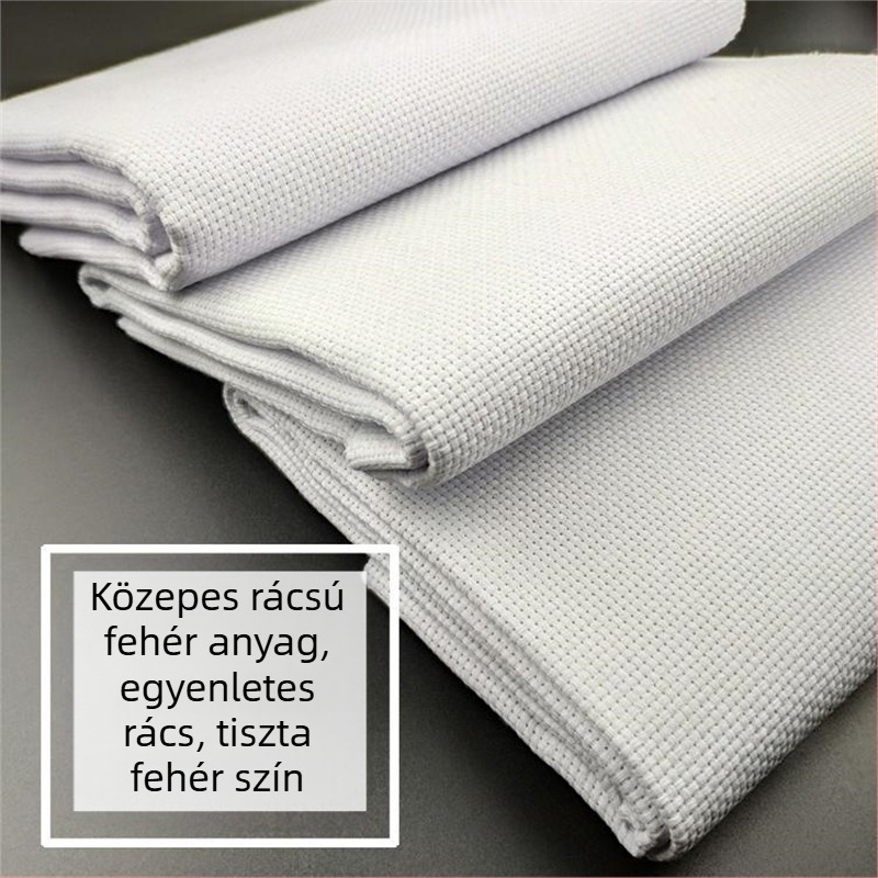 Keresztszemes anyag hímzéshez - DIY üres hálózatos szövet