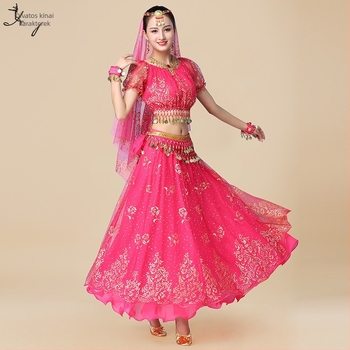 Huayu Belly Dance jelmez készlet nőknek — 120D chiffon + virágos géz, fő anyag: nylon, nyár 2024 megjelenés